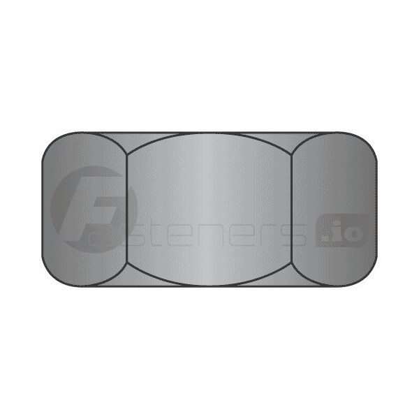 Newport Fasteners Jam Nut, 1-1/8"-7, Steel, Grade A, Plain, 31/32 in Ht, 10 PK 278390-PR-10 - main